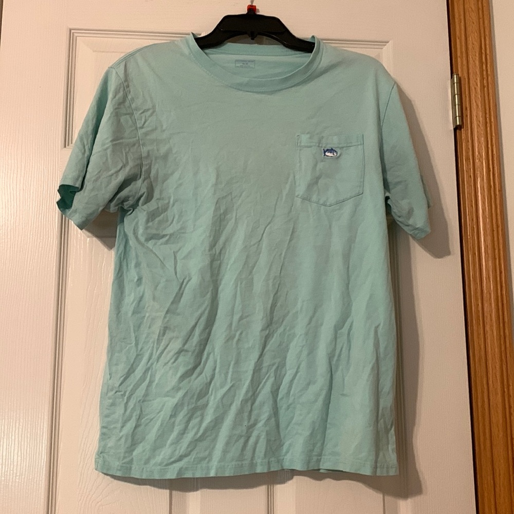 Amazing material blue shirt!